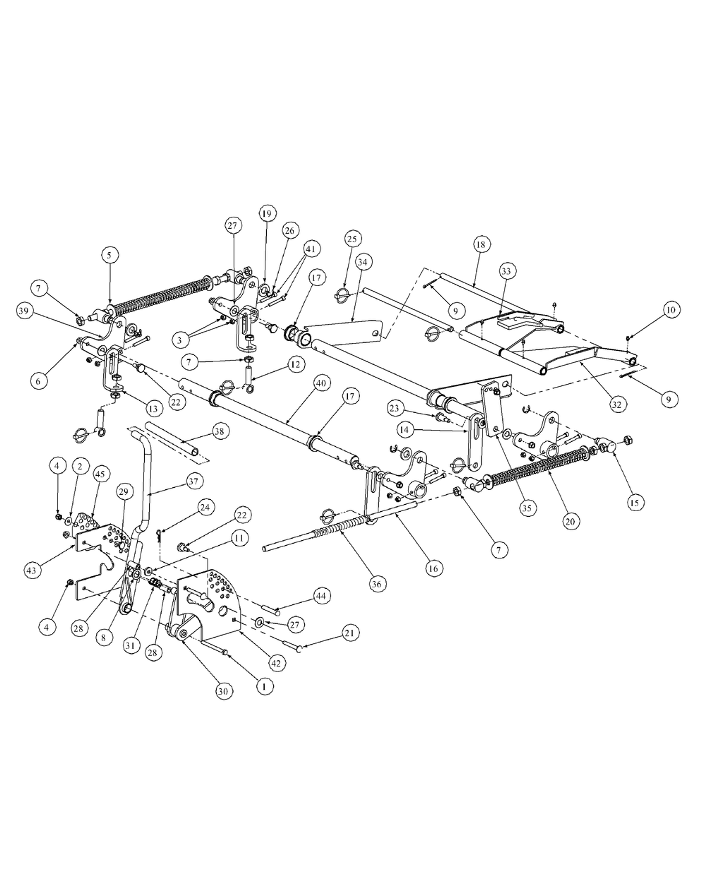 Lift Assembly (Nov. 2003 And Prior) Diagram and Parts List for 53AB5E6V750-20-HP Cub Cadet Lawn Tractor